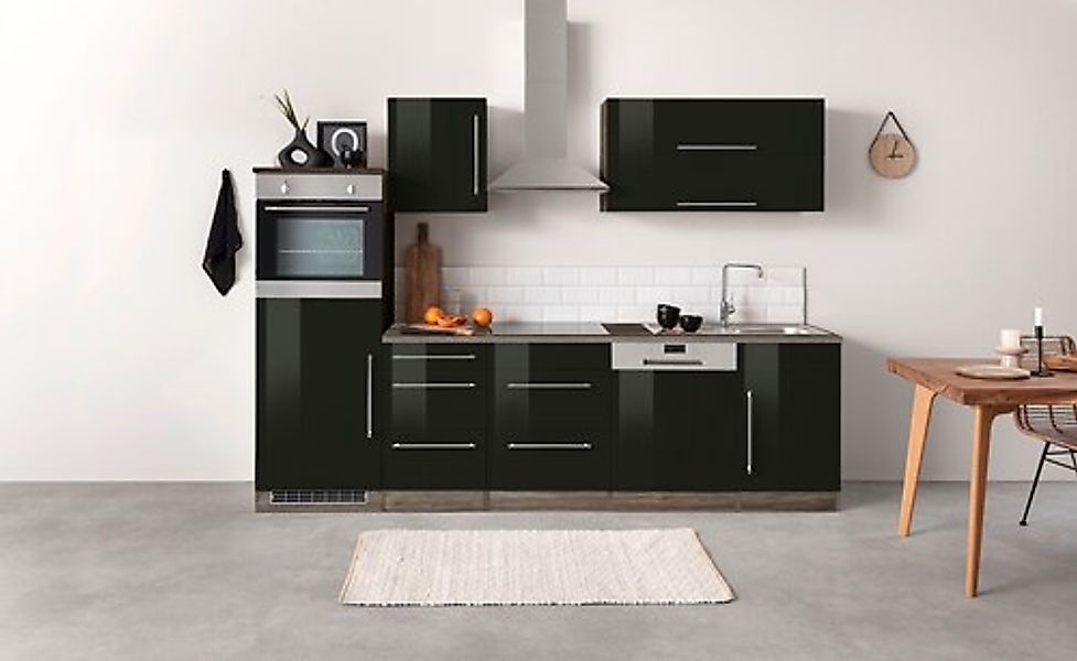 KOCHSTATION Küchenzeile »KS-Samos« Breite 280 cm, wahlweise mit E-Geräten u günstig online kaufen