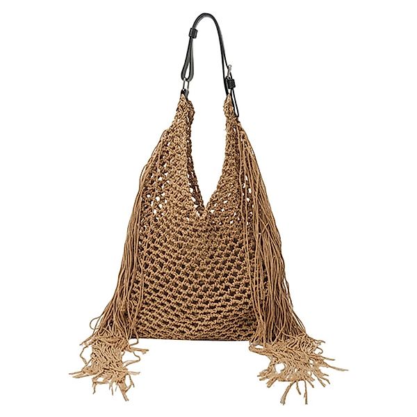 Refttenw Umhängetasche Hohle Strandtasche, Quasten-Einkaufstasche, gewebte günstig online kaufen