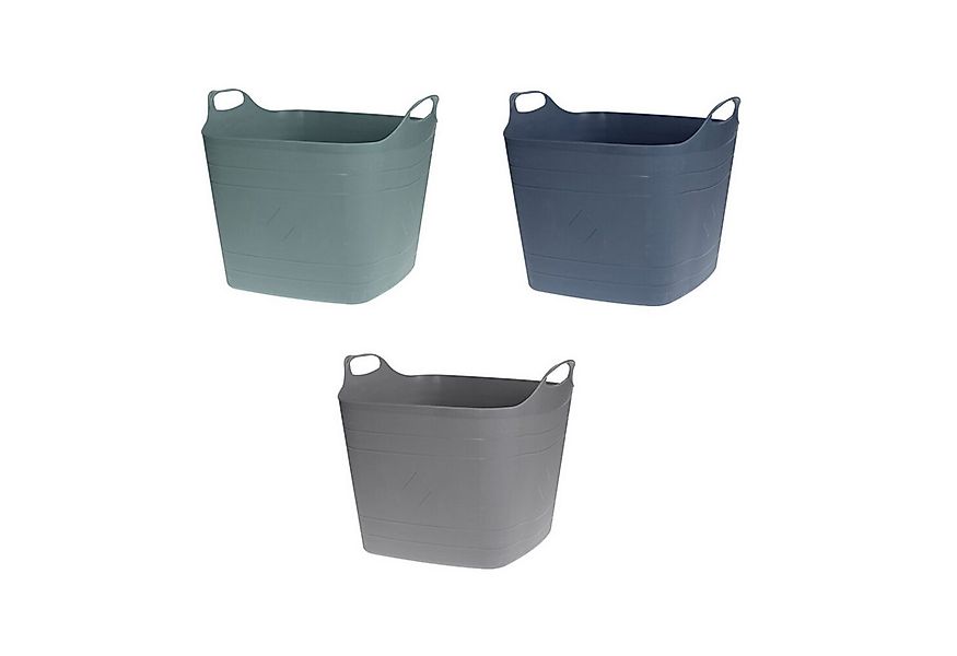 HAC24 Allzweckkorb 3x Aufbewahrungskorb Flexi Korb Tragekorb Haushaltskorb, günstig online kaufen