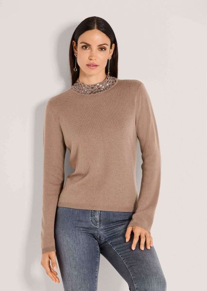 MADELEINE Strickpullover Eleganter Wollpullover mit Stehkragen günstig online kaufen