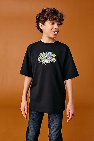 Next Print-Shirt Relaxed Fit Kurzarm-T-Shirt mit günstig online kaufen