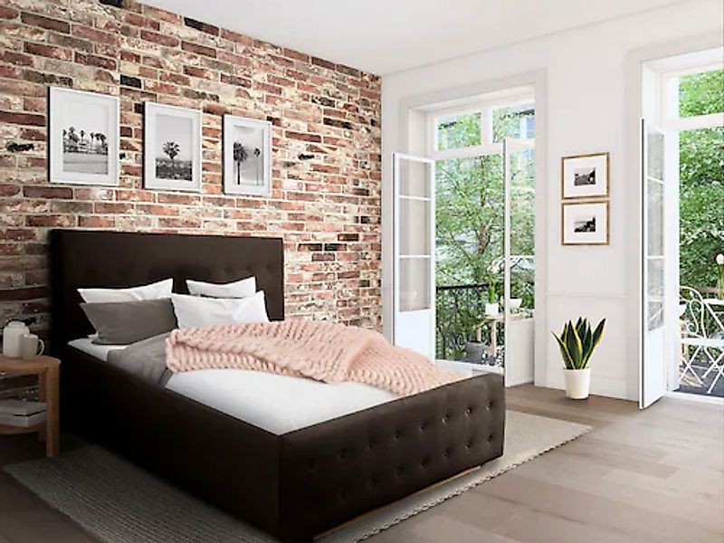 Home affaire Polsterbett "Vaine" in 5 Breiten, auch in Länge 220 cm, incl. günstig online kaufen