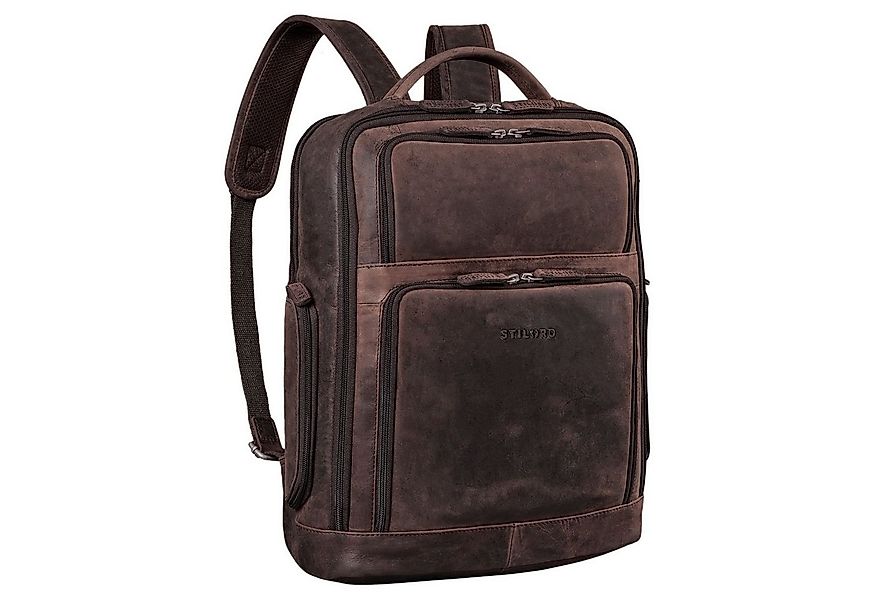 STILORD Notebook-Rucksack "Jayden" Business Rucksack Leder günstig online kaufen