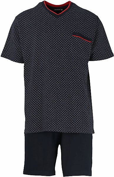 GÖTZBURG Pyjama Herren-Shorty Single-Jersey gemustert günstig online kaufen