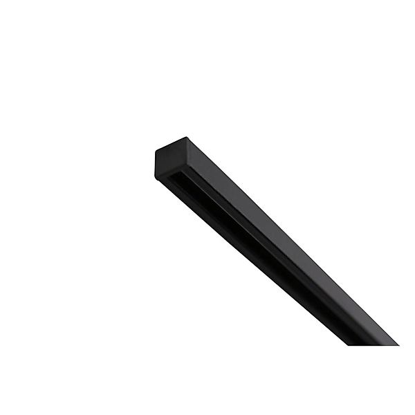 Deco-Raum Gardinenschiene nach Maß 1-Lauf Square Schwarz 150cm günstig online kaufen