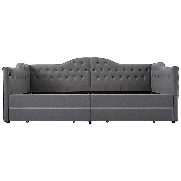 Rutaqian Stauraumbett Daybett Schlafsofa Jugendbett 90x200cm, Polsterbett m günstig online kaufen