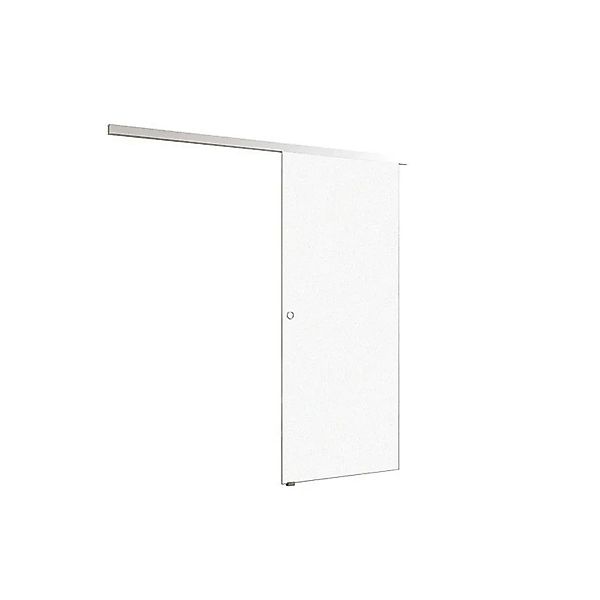 Duschparadies 80 x 225 cm Komplettset Glasschiebetür 8mm ESC Glas Und Alumi günstig online kaufen
