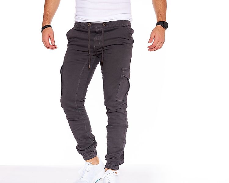 Styleko Chinohose Slim fit Cargohose Herren günstig online kaufen