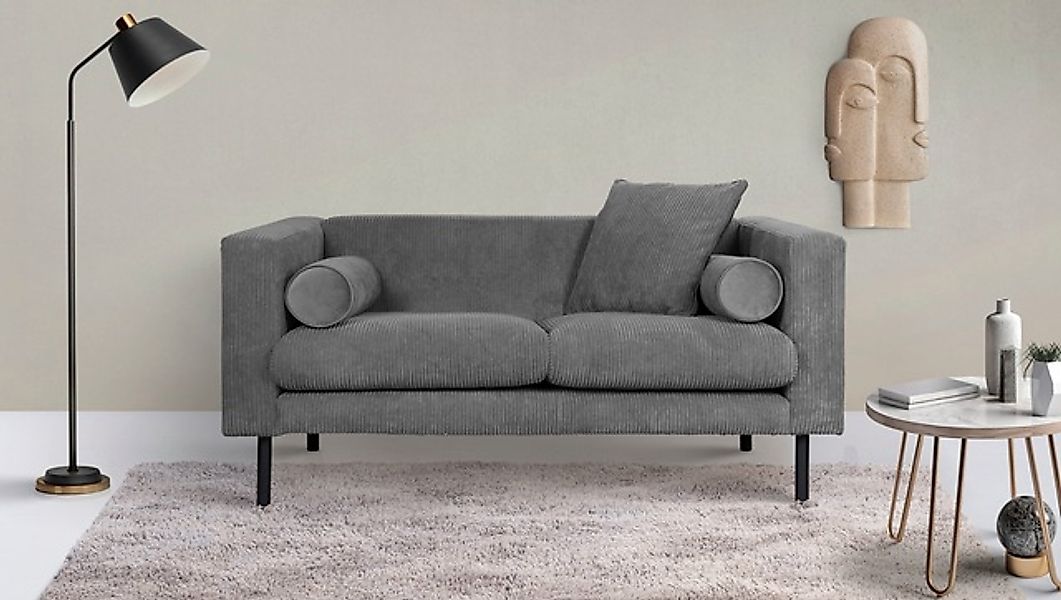 Home affaire 2-Sitzer "Lillibeth Designsofa mit Wellenunterfederung, Maße B günstig online kaufen