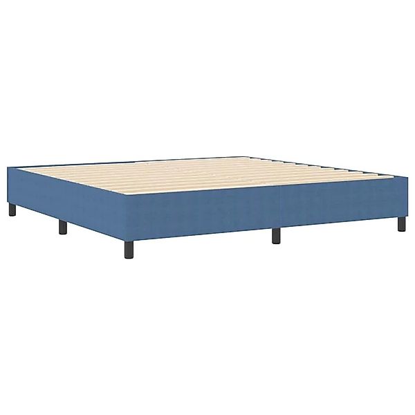 vidaXL Boxspringbett Blau 200 x 200 cm Cordstoff 3337430 günstig online kaufen