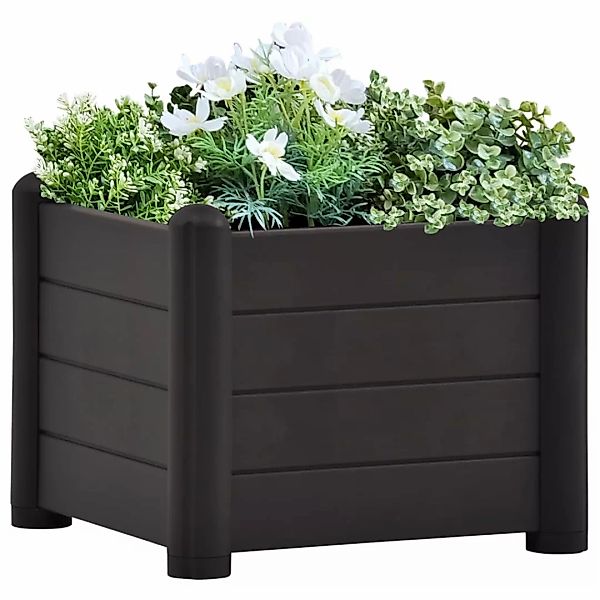 Garten-hochbeet Pp Anthrazit 43x43x35 Cm günstig online kaufen