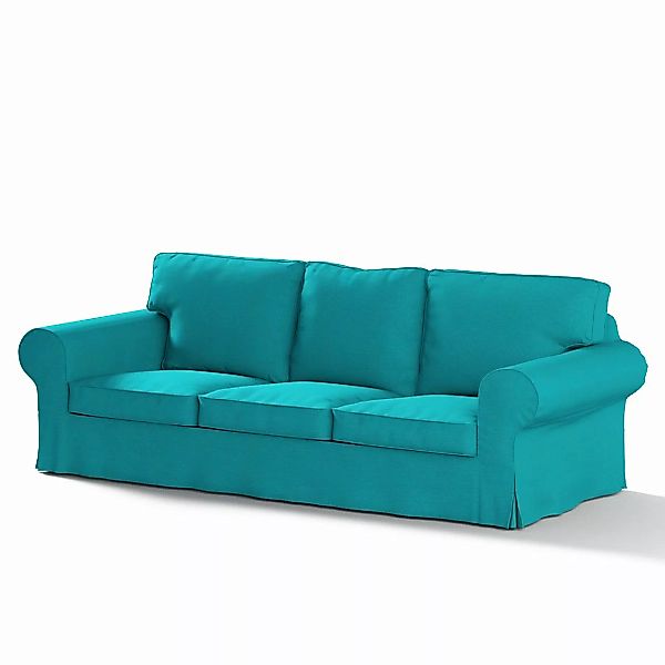 Bezug für Ektorp 3-Sitzer Sofa nicht ausklappbar, türkis, Sofabezug für Ekt günstig online kaufen