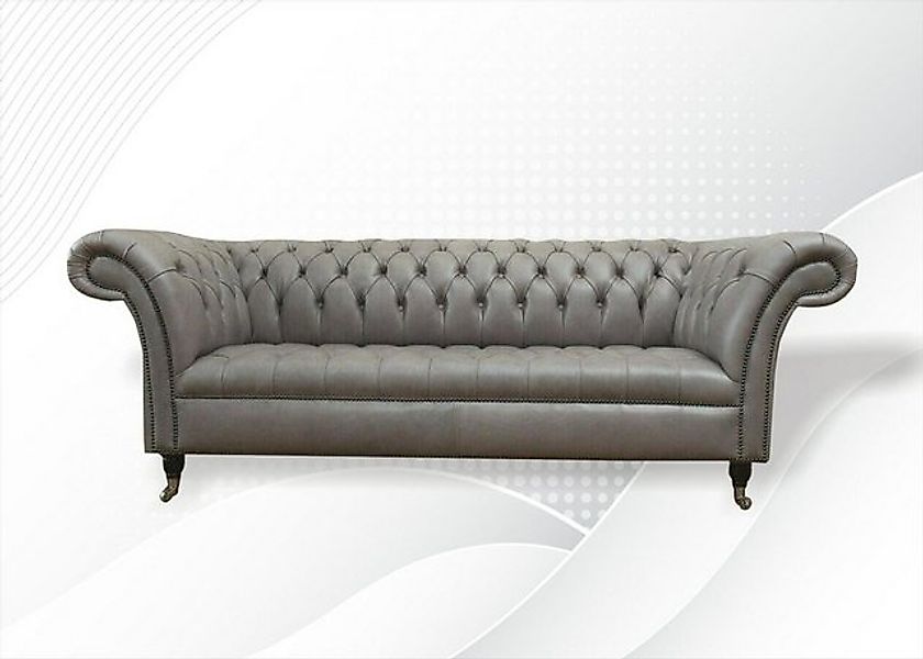JVmoebel Chesterfield-Sofa Chesterfield Sofa handgefertigt massivem Holz Mö günstig online kaufen