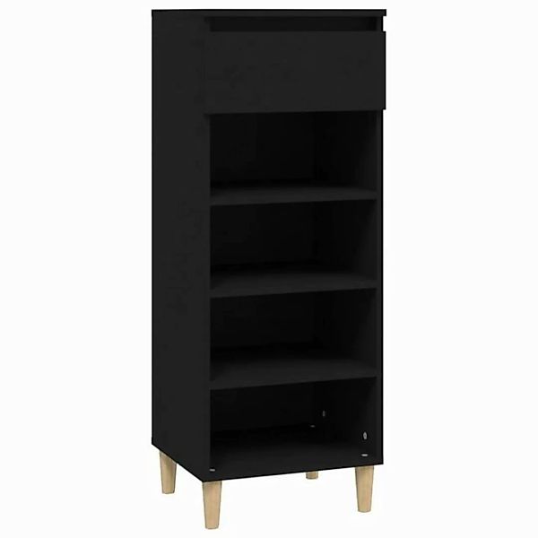 furnicato Schuhschrank Schwarz 40x36x105 cm Holzwerkstoff (1-St) günstig online kaufen