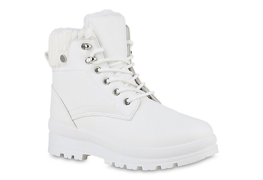 VAN HILL 840852 Stiefelette Damen Warm Gefütterte Worker Boots Profil-Sohle günstig online kaufen