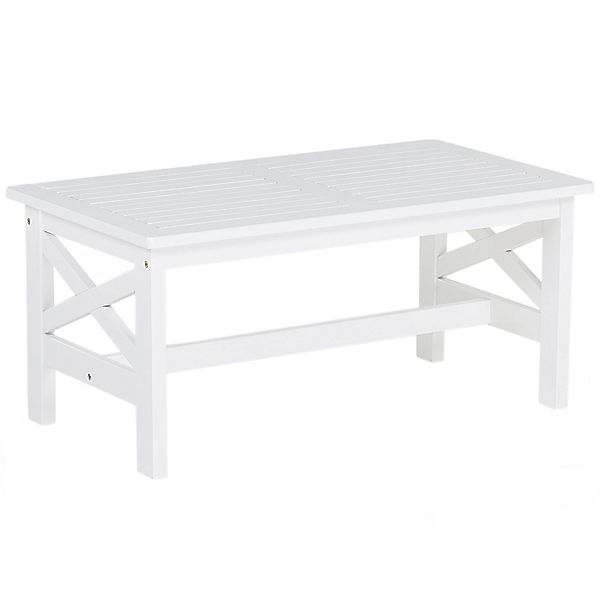 Beliani Gartentisch BALTIC Weiss 55x100x45 günstig online kaufen