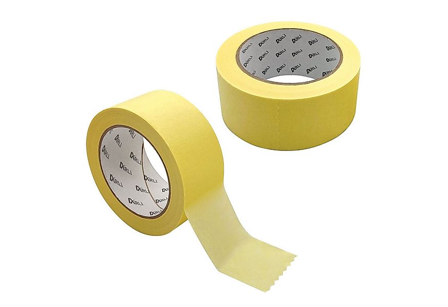 ARLI Kreppband 2x Abdeckklebeband Kreppband 48 mm x 50 m Krepp (zweier Set, günstig online kaufen