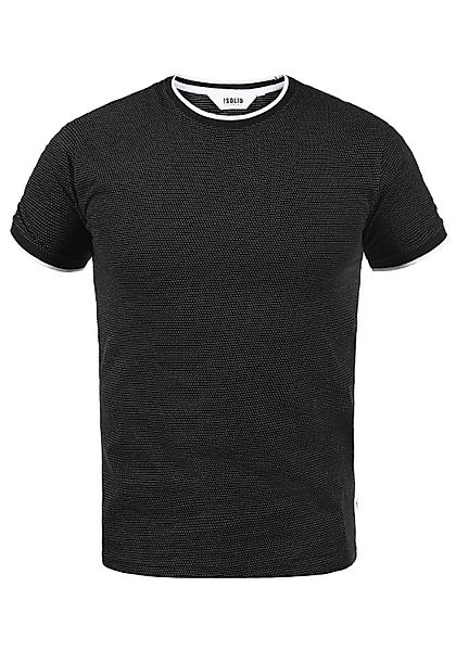 !Solid Rundhalsshirt SDSaul Kurzarmshirt mit All-Over günstig online kaufen