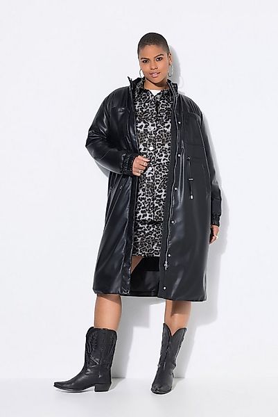 Studio Untold Ledermantel Mantel Lederoptik Taillen-Tunnelzug günstig online kaufen