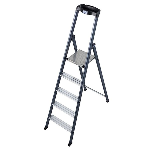 Krause Stehleiter SePro S 5 Stufen 165 cm x 48 cm x 104 cm Eloxiert günstig online kaufen