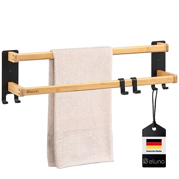eluno Handtuchständer aus schwarzem Metall und günstig online kaufen