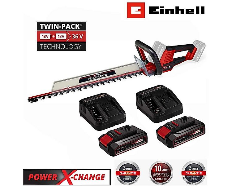 Einhell Akku-Heckenschere Heckenschere GE-CH 36/61 Li- 36V mit 2 x Akku 2.5 günstig online kaufen