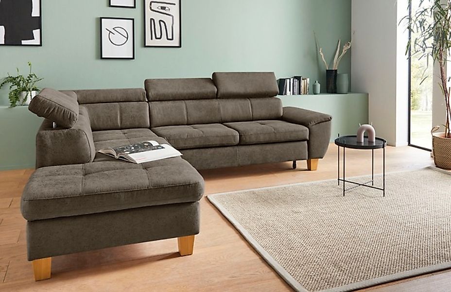 exxpo - sofa fashion Ecksofa »Enya, hoher Sitzkomfort, Breite 266cm, bequem günstig online kaufen