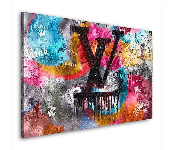 Artedinoi Leinwandbild Pop Art Luxury Lifestyle luxus Wandbild Leinwandbild günstig online kaufen