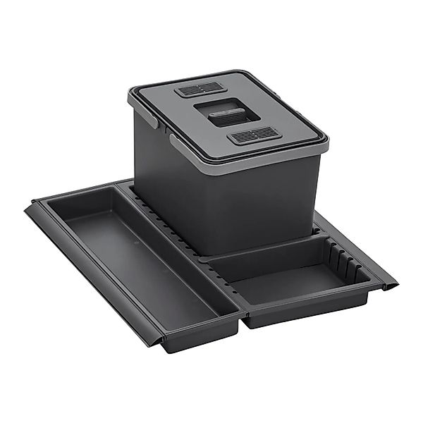 SOTECH Abfallsammler Mülleimer Metropolis 12L mit Deckel Abfallsystem für A günstig online kaufen