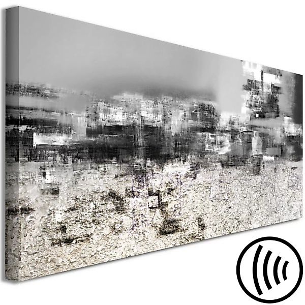 Bild auf Leinwand Stadtumriss - Abstraktion mit verschwommenen Formen in Gr günstig online kaufen
