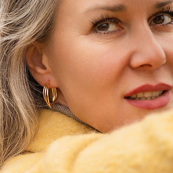 Adelia´s Paar Creolen "Damen Ohrringe – Creole aus Edelstahl" Schöne Gesche günstig online kaufen