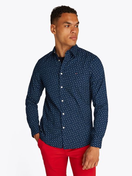 Tommy Hilfiger Langarmhemd FLEX POPLIN AOP günstig online kaufen