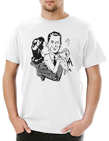 Urban Backwoods Print-Shirt Urban Backwoods Money Love Herren T-Shirt Weiß günstig online kaufen