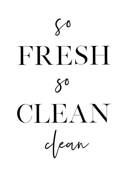 Poster / Leinwandbild - So Fresh So Clean günstig online kaufen