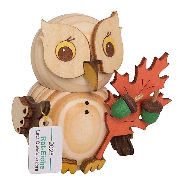 Kuhnert Dekofigur Mini-Eule Jahreseule 2025 Roteiche günstig online kaufen