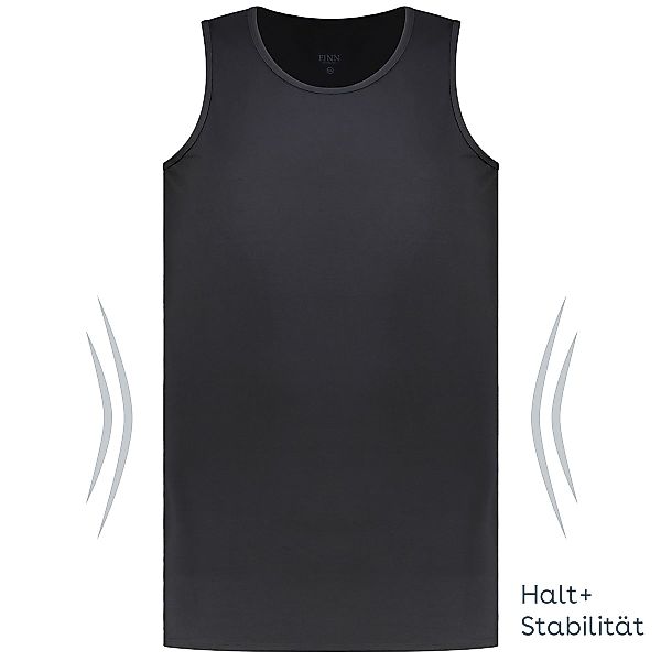 Finn Design Komfort-Unterhemd mit stabilisierender Funktion Farbe schwarz G günstig online kaufen