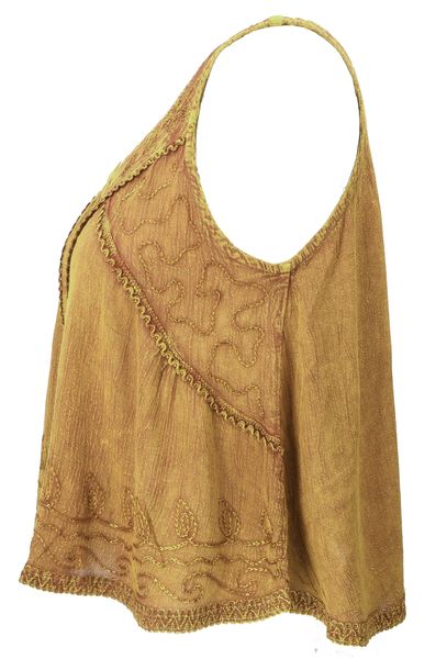 Guru-Shop T-Shirt Besticktes Top Boho chic, günstig online kaufen
