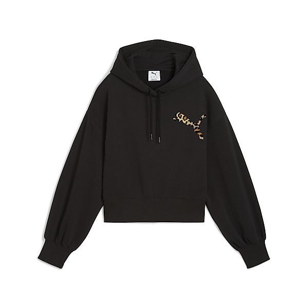 PUMA Hoodie "LEO LUXE Relaxed Cropped Hoodie Damen" günstig online kaufen