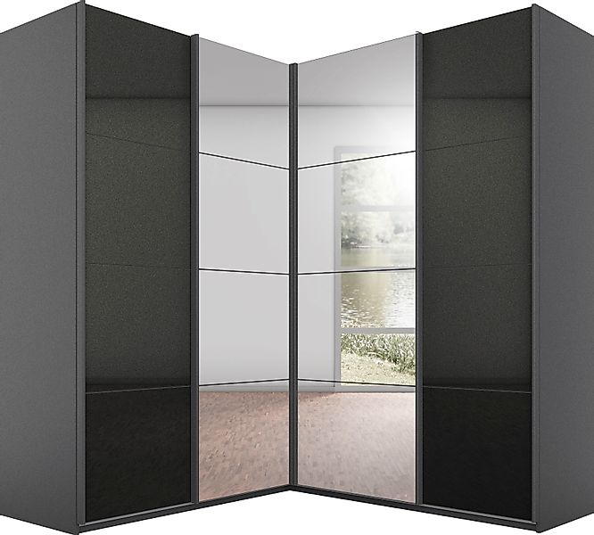 rauch Schwebetürenschrank "Schrank Garderobe Eckkleiderschrank QUADRA Front günstig online kaufen