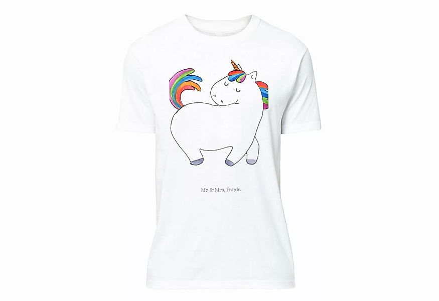 Mr. & Mrs. Panda T-Shirt Einhorn stolzierend - Weiß - Geschenk, T-Shirt, Lu günstig online kaufen