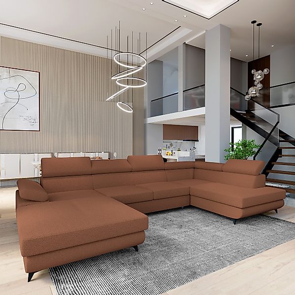 Masseno Ecksofa RUBANO mit Schlaffunktion U-Form, günstig online kaufen
