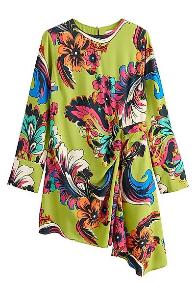 Next Minikleid Drapiertes asymmetrisches Langarm-Minikleid (1-tlg) günstig online kaufen