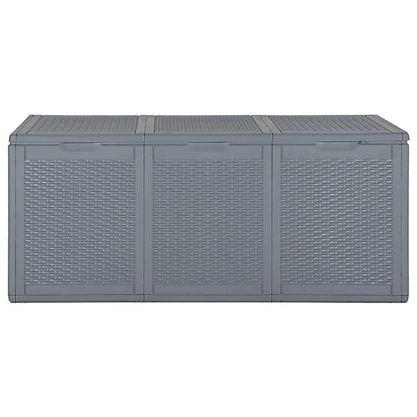 vidaXL Gartenbox Grau PP Rattan 270 L 364061 günstig online kaufen