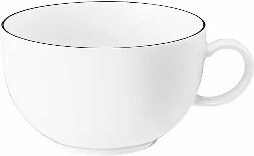 Seltmann Weiden Tasse »Lido Black Line« Milchkaffeeobertasse 0,35 l günstig online kaufen