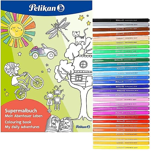 Pelikan Lernspielzeug Pelikan Super Malbuch Set günstig online kaufen