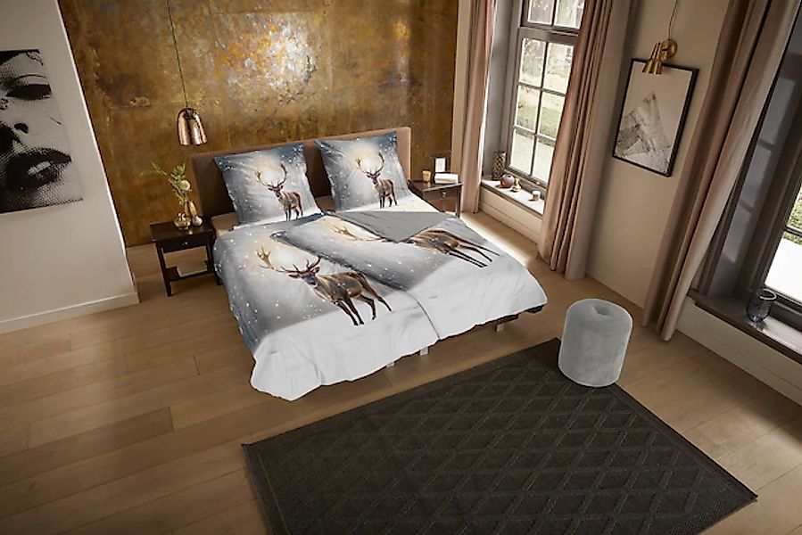 PURE luxury collection Wendebettwäsche »Jeppe« 3 Stk. tlg. Mikrofaser, Pfle günstig online kaufen