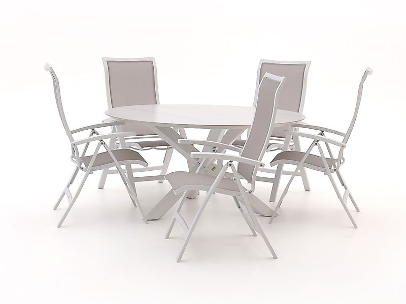 Bellagio Lugo/Lodola ø 150 cm Gartenmöbel-Set 6-teilig verstellbar günstig online kaufen