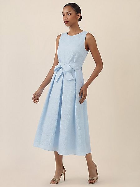 Apart Midikleid mit Taillenschleife und Struktur günstig online kaufen