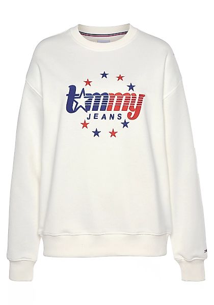Tommy Jeans Sweatshirt TJW RELAXED TOMMY STARS CREW mit aufgesticktem Logod günstig online kaufen