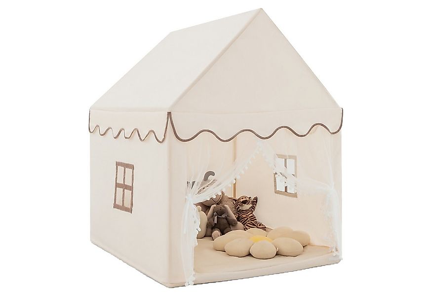 COSTWAY Spielzelt Kinder, mit Baumwolldecke, Fenster 120x105x140cm günstig online kaufen